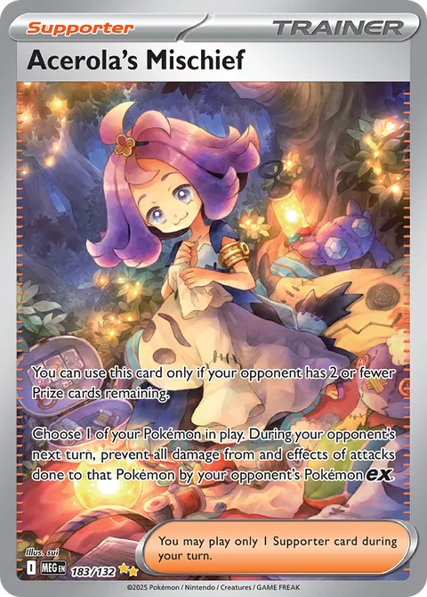 Acerola's Mischief card, number 183/132, Special Illustration Rare