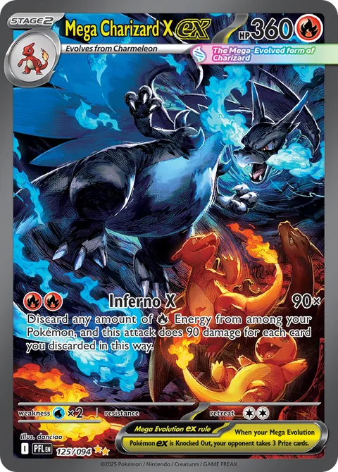 Mega Charizard X ex card, number 125/094, Special Illustration Rare