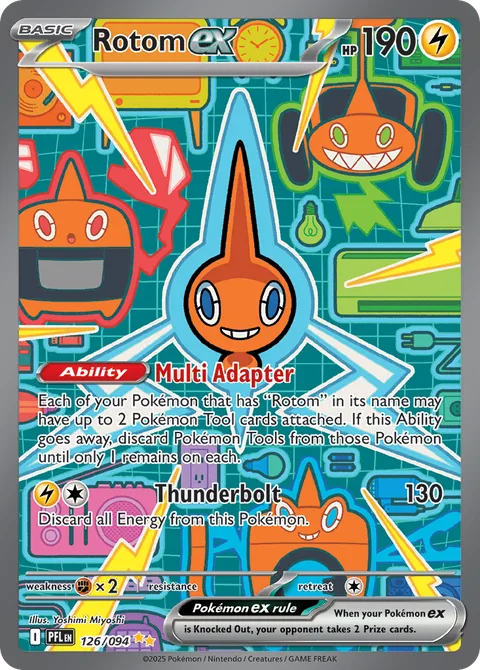 Rotom ex card, number 126/094, Special Illustration Rare