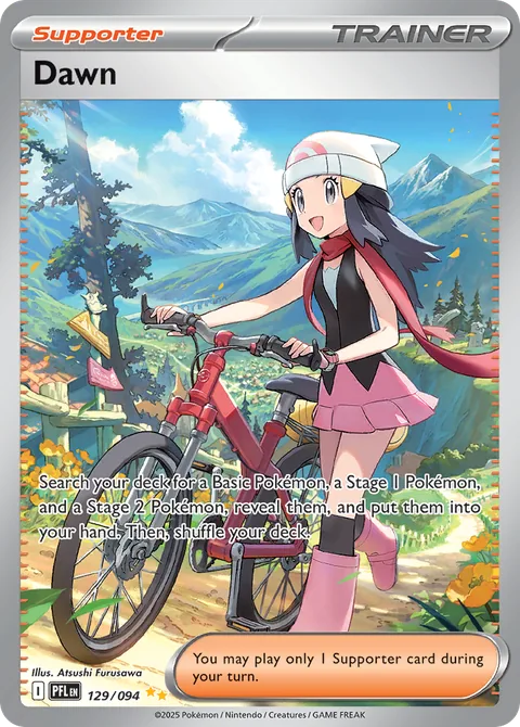 Dawn card, number 129/094, Special Illustration Rare
