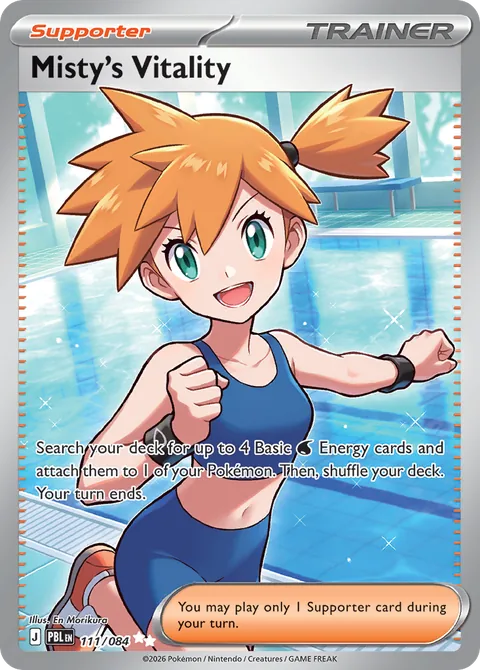 Misty's Vitality card, number 111/084, Ultra Rare