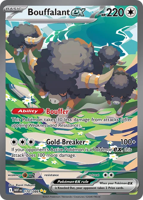 Bouffalant ex card, number 170/086, Special Illustration Rare