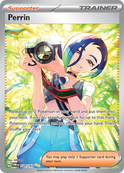 Perrin card, number 220/167, Special Illustration Rare