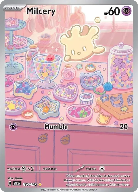Milcery card, number 152/142, Illustration Rare