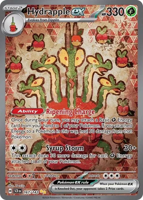 Hydrapple ex card, number 167/142, Special Illustration Rare