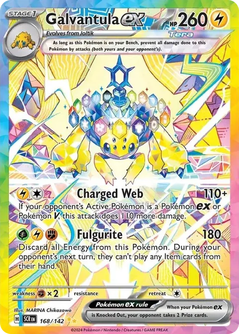 Galvantula ex card, number 168/142, Special Illustration Rare