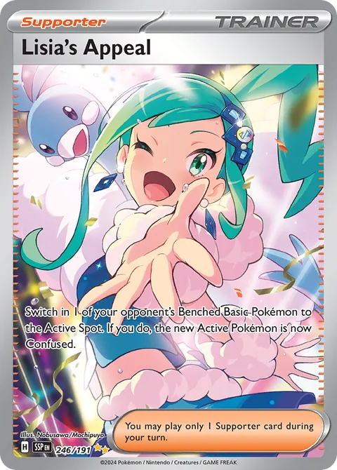 Lisia's Appeal card, number 246/191, Special Illustration Rare