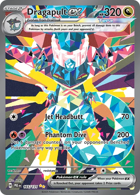 Dragapult ex card, number 165/131, Special Illustration Rare