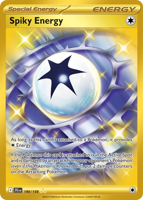 Spiky Energy card, number 190/159, Hyper Rare